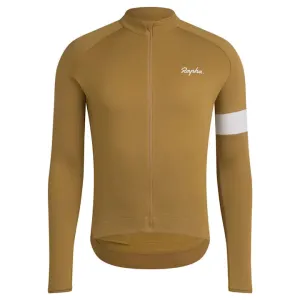 RAPHA Core Long Sleeve Jersey -  DGA Faded Gold/White