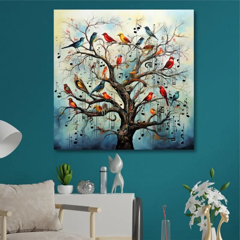 SAF paintings Wooden Framed Nature Art Canvas Wall Painting for Home Décor And Office||For Bedroom,Living Room Home wall and Office Interior 24X24Inch and Office CR-267