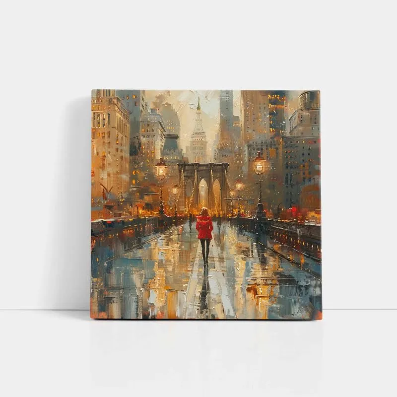 SAF Wooden Framed City Vibes Canvas Wall decor Painting for Home and office || Home décor Painting,Living Room, Bedroom,Office Room Decor - Painting for Wall DecorationCV-38110