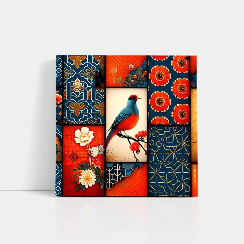 SAF Wooden Framed Wildlife Bird Canvas Wall decor Painting for Home and office || Home décor Painting,Living Room, Bedroom,Office Room Decor - Painting for Wall DecorationCV-38097