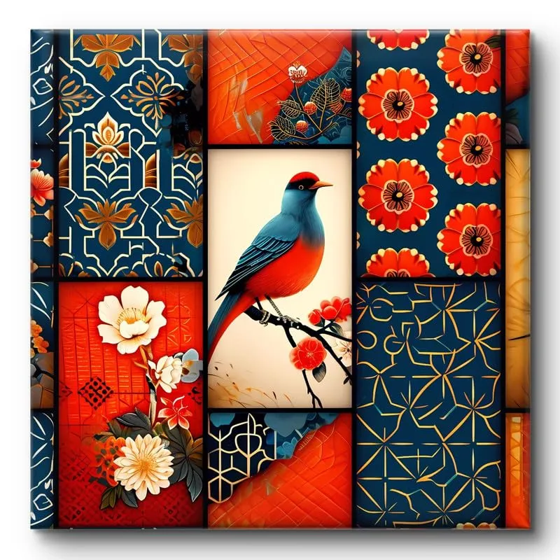 SAF Wooden Framed Wildlife Bird Canvas Wall decor Painting for Home and office || Home décor Painting,Living Room, Bedroom,Office Room Decor - Painting for Wall DecorationCV-38097