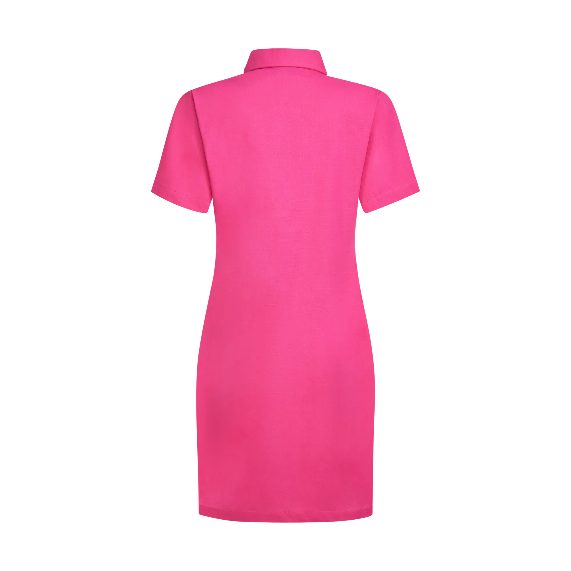 STAPLE LINEN DRESS-PINK