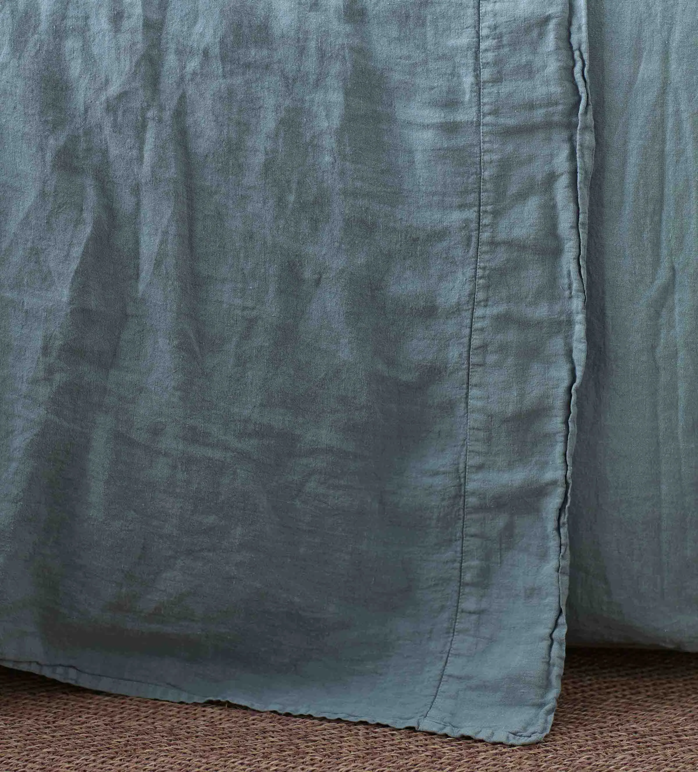 Teal 100% Linen Bed Linen