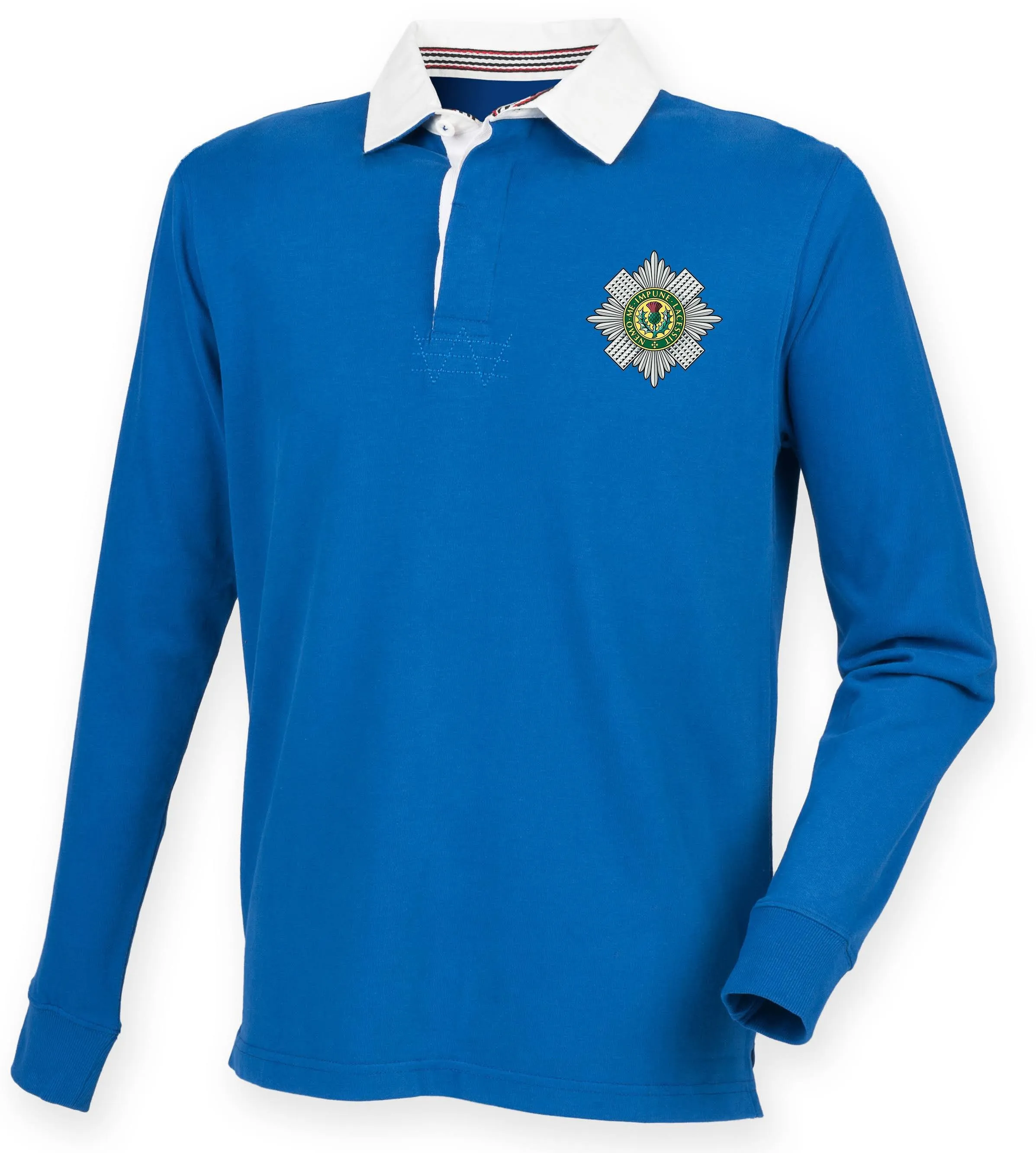 The Scots Guards Premium Superfit Embroidered Rugby Shirt