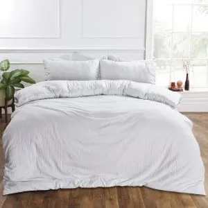 WASHED LINEN LOOK DUVET COVER SET