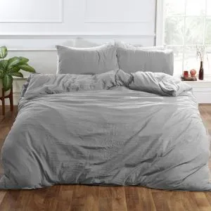 WASHED LINEN LOOK DUVET COVER SET