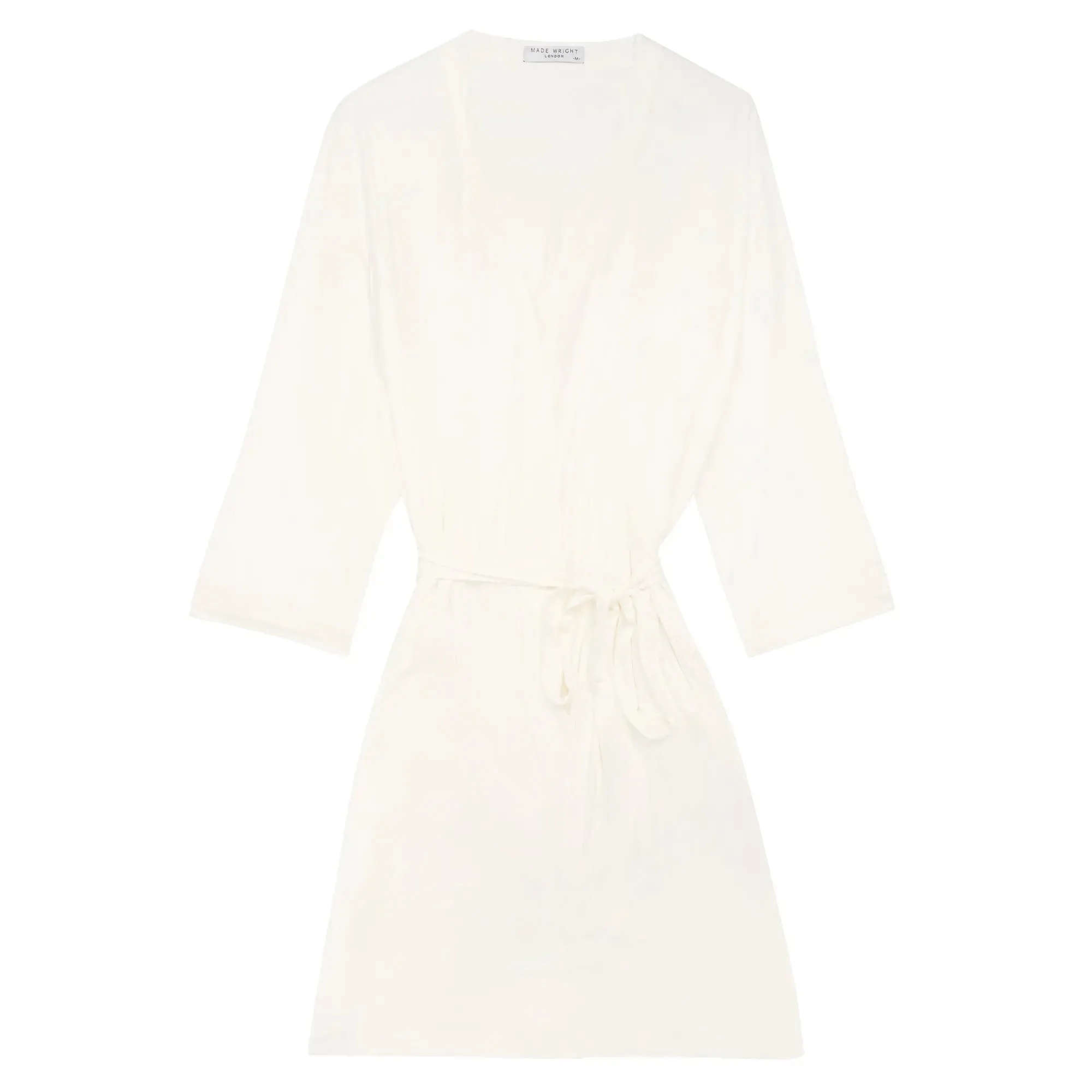 White Drape Bamboo Women's Robe