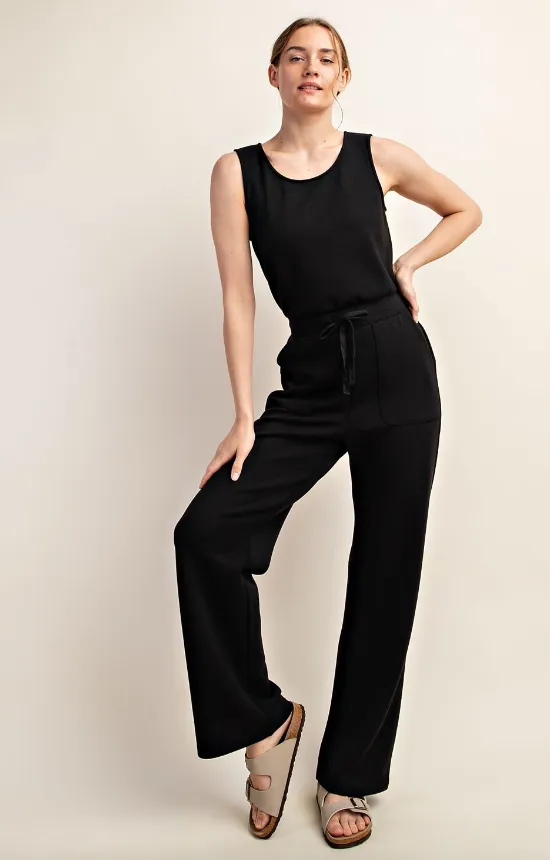 Willa Scuba Sleeveless Jumpsuit