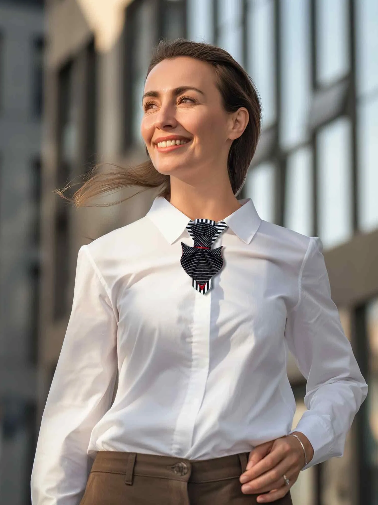 WOMEN'S BOW TIE "CONTRASTS"